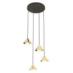 Emibig Pendel Lampe Elit Stål Guld | Egnet til 4x GX53 - Max 10W