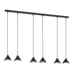 Emibig Pendel Lampe Elit Stål Sort | Egnet til 6x GX53 - Max 12W
