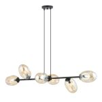 Emibig Pendel Lampe Pandora Stål Sort | Egnet til 6x E14 - Max 10W