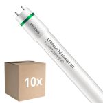 Fordelspakke 10x Philips LED Lysrør T8 MASTER (EM/Mains) Ultra Efficiency 11.9W 2500lm - 840 kold hvid | 120cm - erstatter 36W