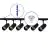 Bright Choice Komplet sæt 1-Fase Rail 2 Meter Sort | incl. 6x Spot + GU10 2700K 3W Dæmpbar + Endedæksel, Strømstik og I-Forbindelsesstykke