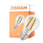 Osram Classic LED E27 Pære Filament Klar 2.2W 470lm - 840 Kold Hvid | Dæmpbar - Erstatter 40W