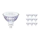 Fordelspakke 10x Philips Corepro LED Spot GU5.3 MR16 7W 621lm 36D - 827 ekstra varm hvid | erstatter 50W