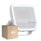Fordelspakke 4x Ledvance LED Projektør Aluminium Hvid 41//27W 6000lm 100D - 865 Dagslys | IP66 - Symmetrisk