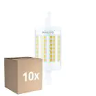 Fordelspakke 10x Philips LED Linear R7s CorePro 78mm 11.5W 1521lm - 830 Varm Hvid |Erstatter 100W