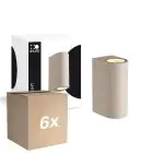 Fordelspakke 6x D'Lite Vægbelysning Vossem Beige Up & Down | Egnet til 2x GU10 